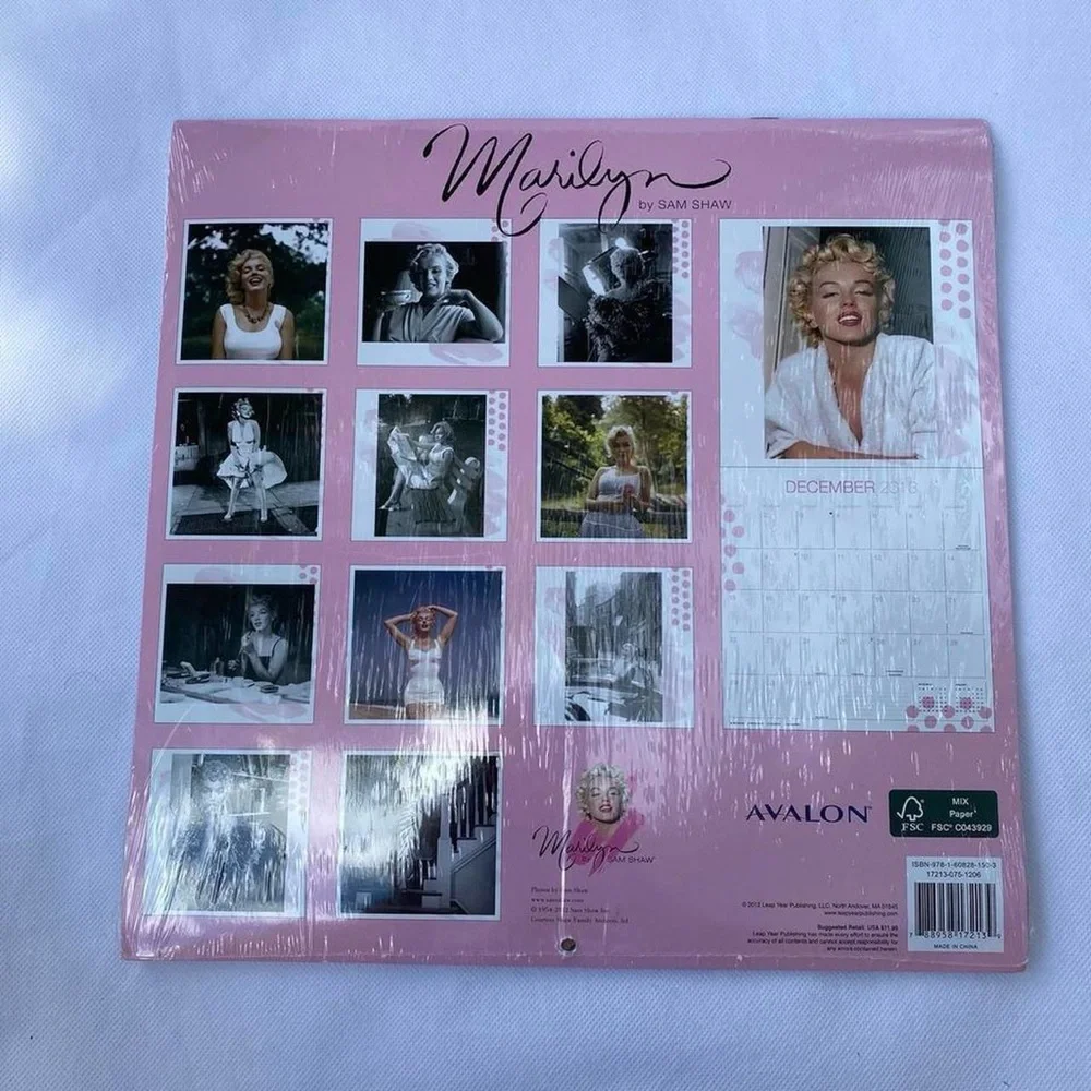 brand new marilyn monroe calendar